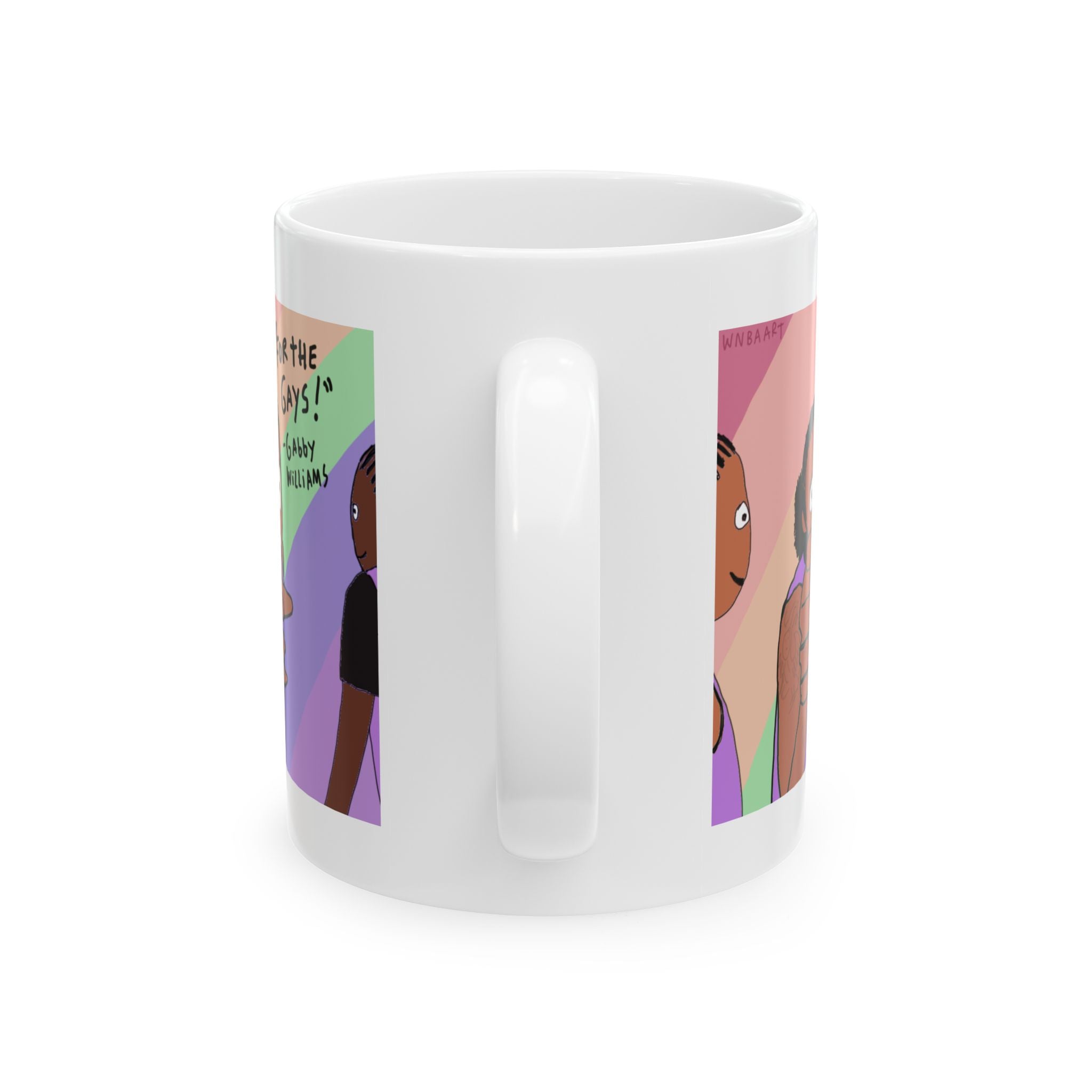 "For the gays!" Ceramic Mug, (11oz, 15oz)