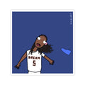 Angel and Shoe Sticker 3x3