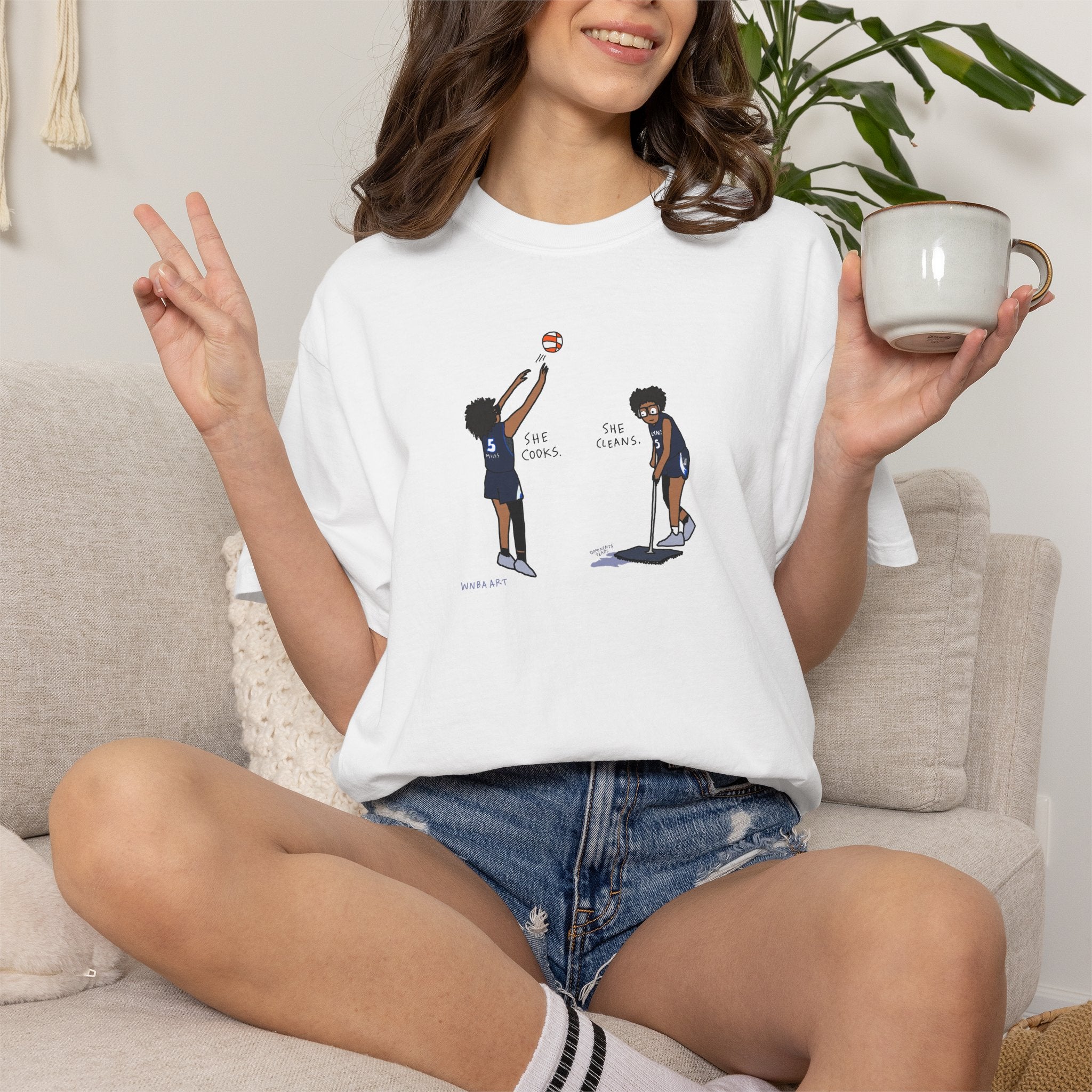 Olivia Miles Cooks and Cleans Unisex Tee