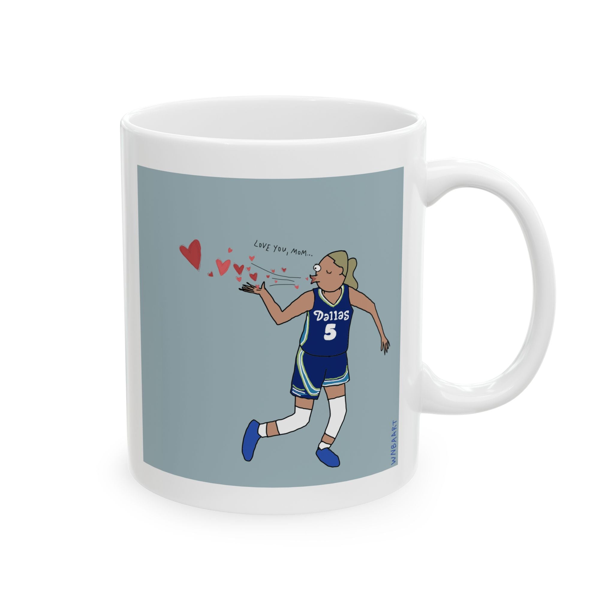 Paige Blows Kiss Ceramic Mug, (11oz)