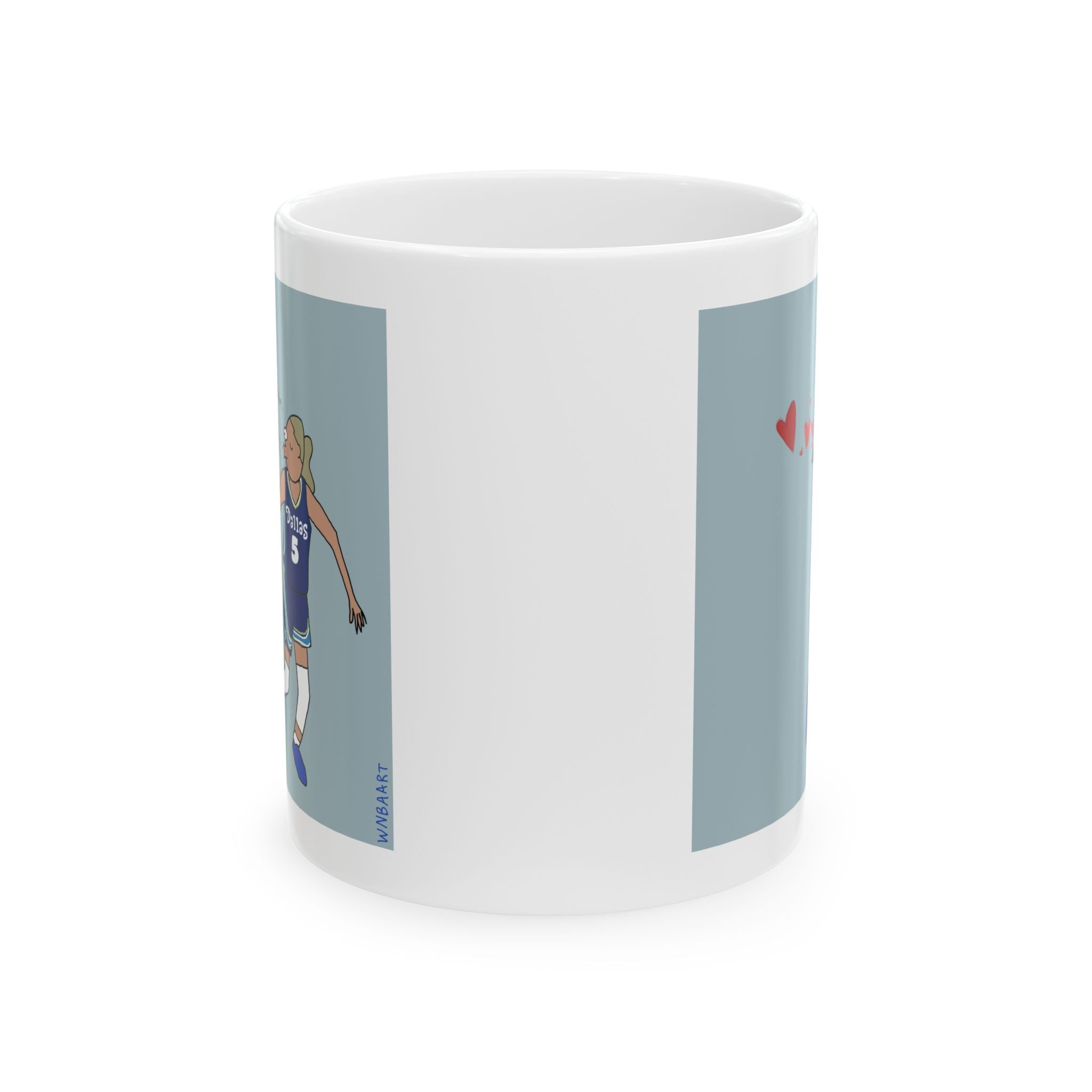 Paige Blows Kiss Ceramic Mug, (11oz)