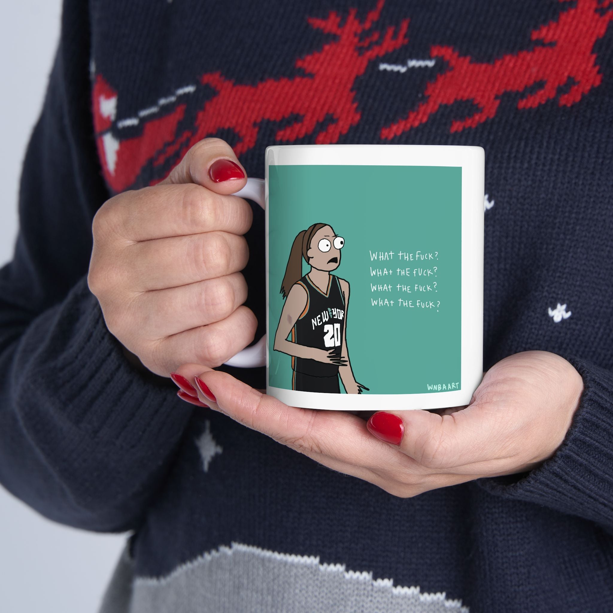 WTF WTF WTF Ceramic Mug, (11oz)