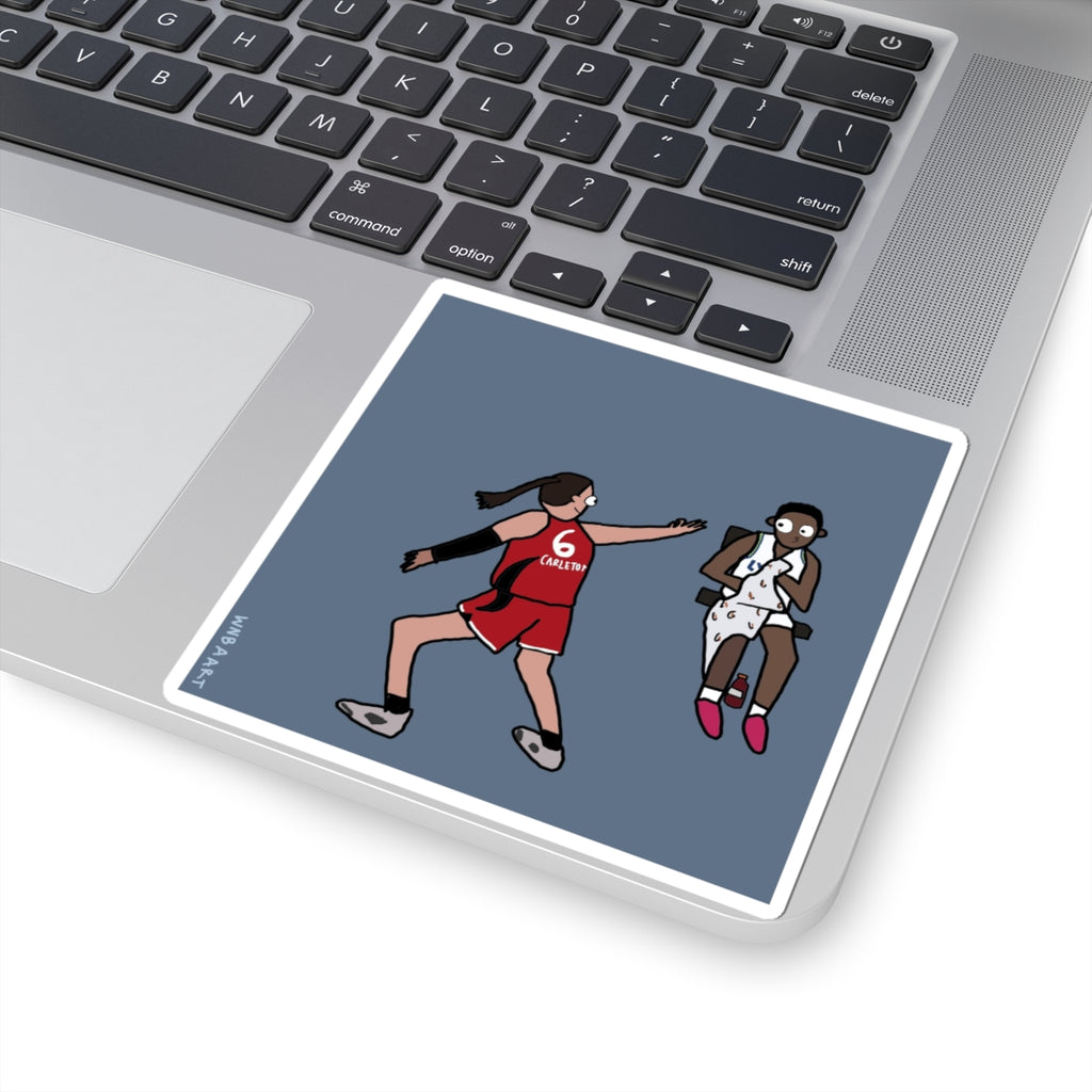 Point 'em out Bridget @ Courtney Sticker