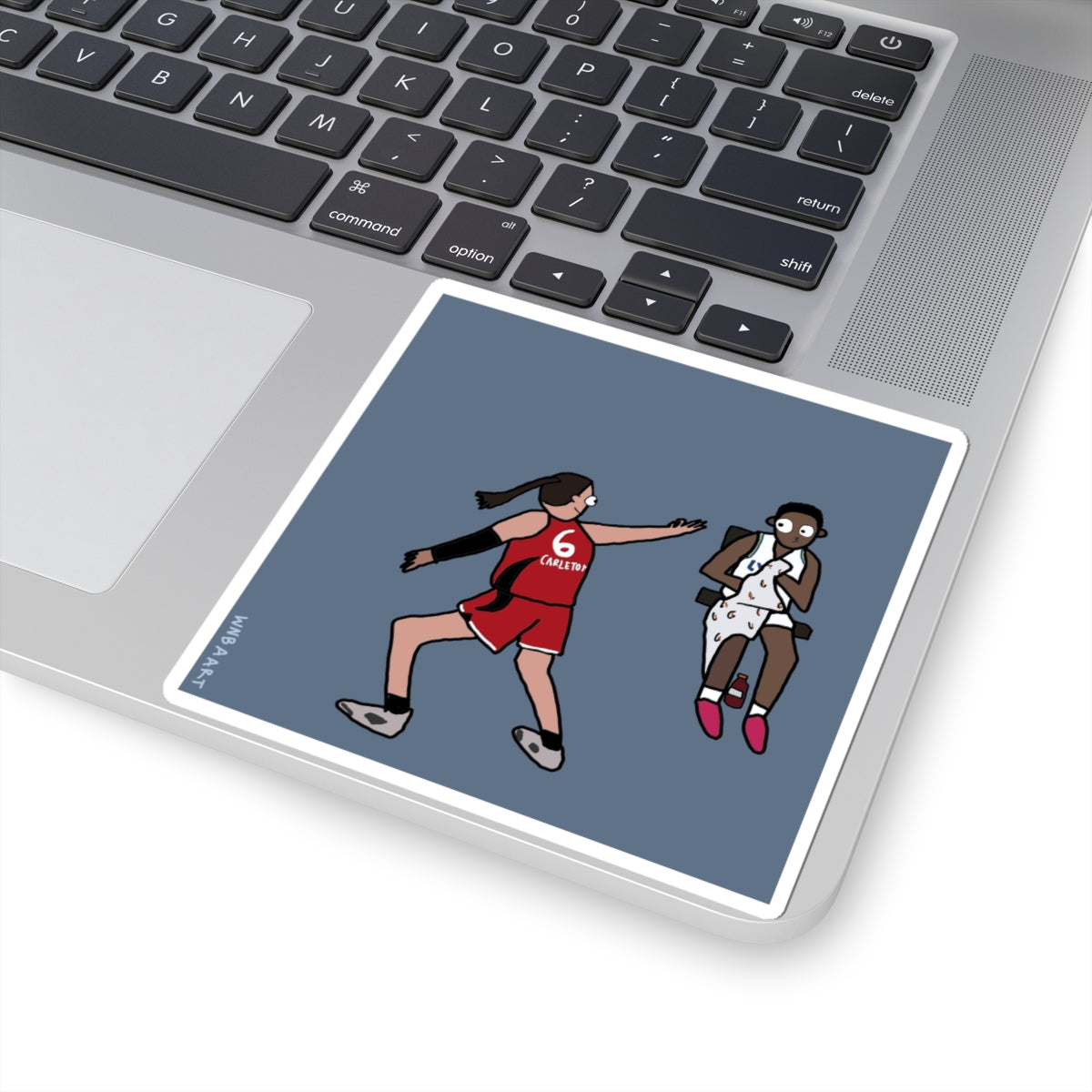 Point 'em out Bridget @ Courtney Sticker