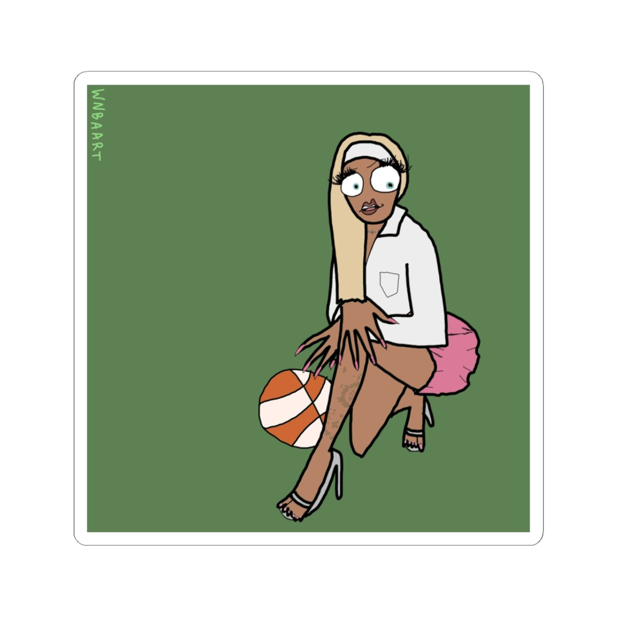 Natisha Hide-ya-man Sticker (3 x 3 or 4 x 4)