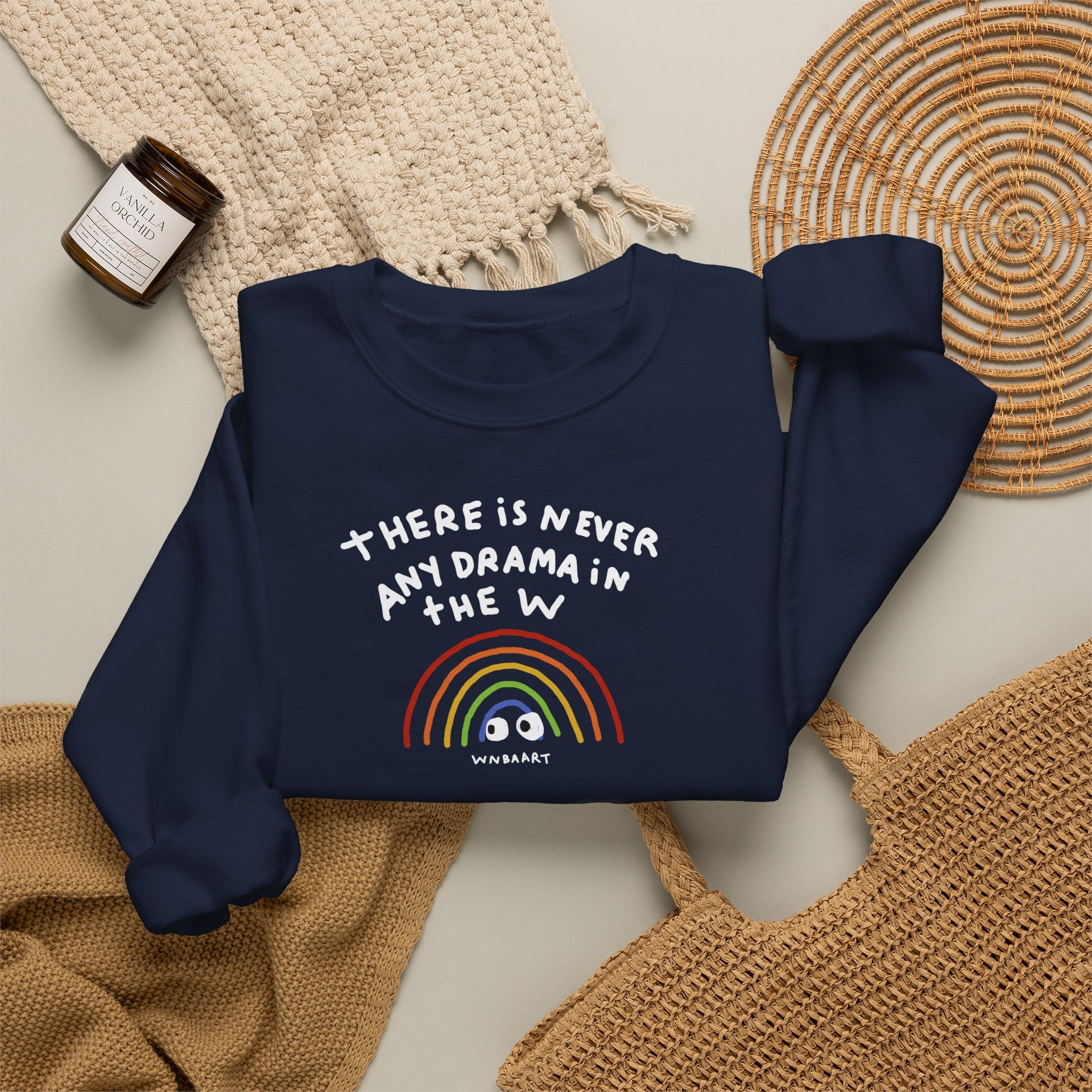 No Drama Unisex Heavy Blend™ Crewneck Sweatshirt