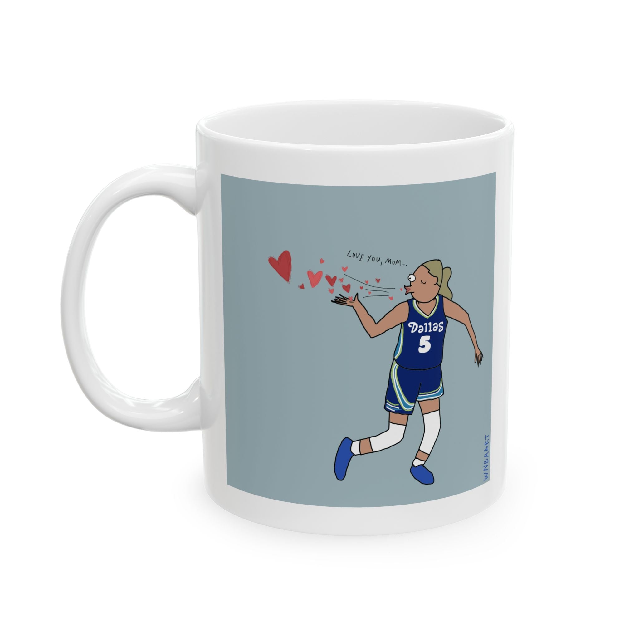 Paige Blows Kiss Ceramic Mug, (11oz)