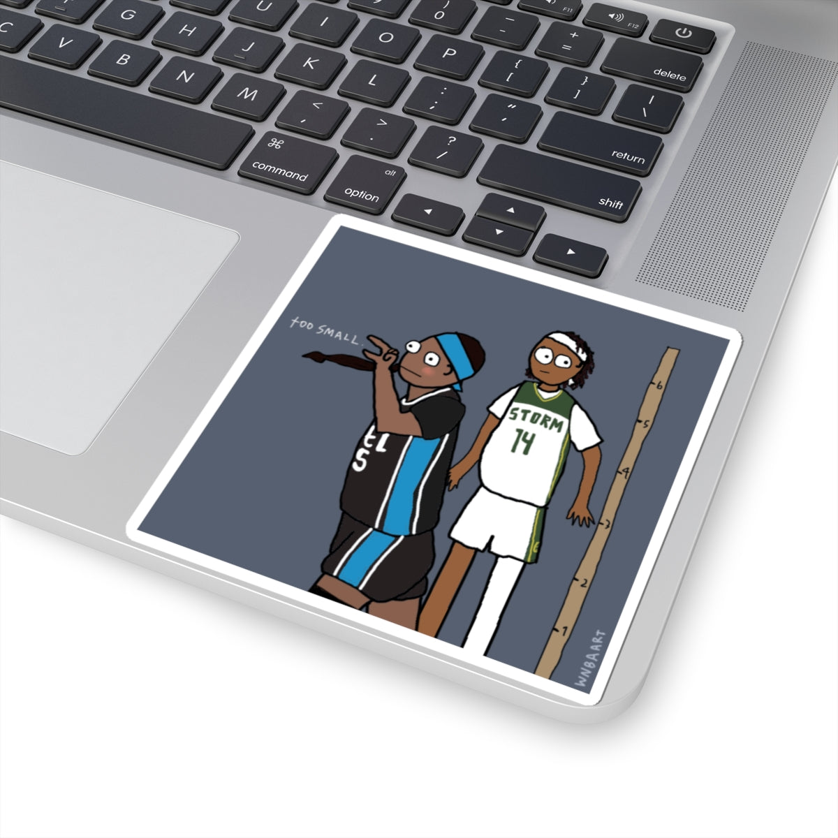 Angel too small Sticker