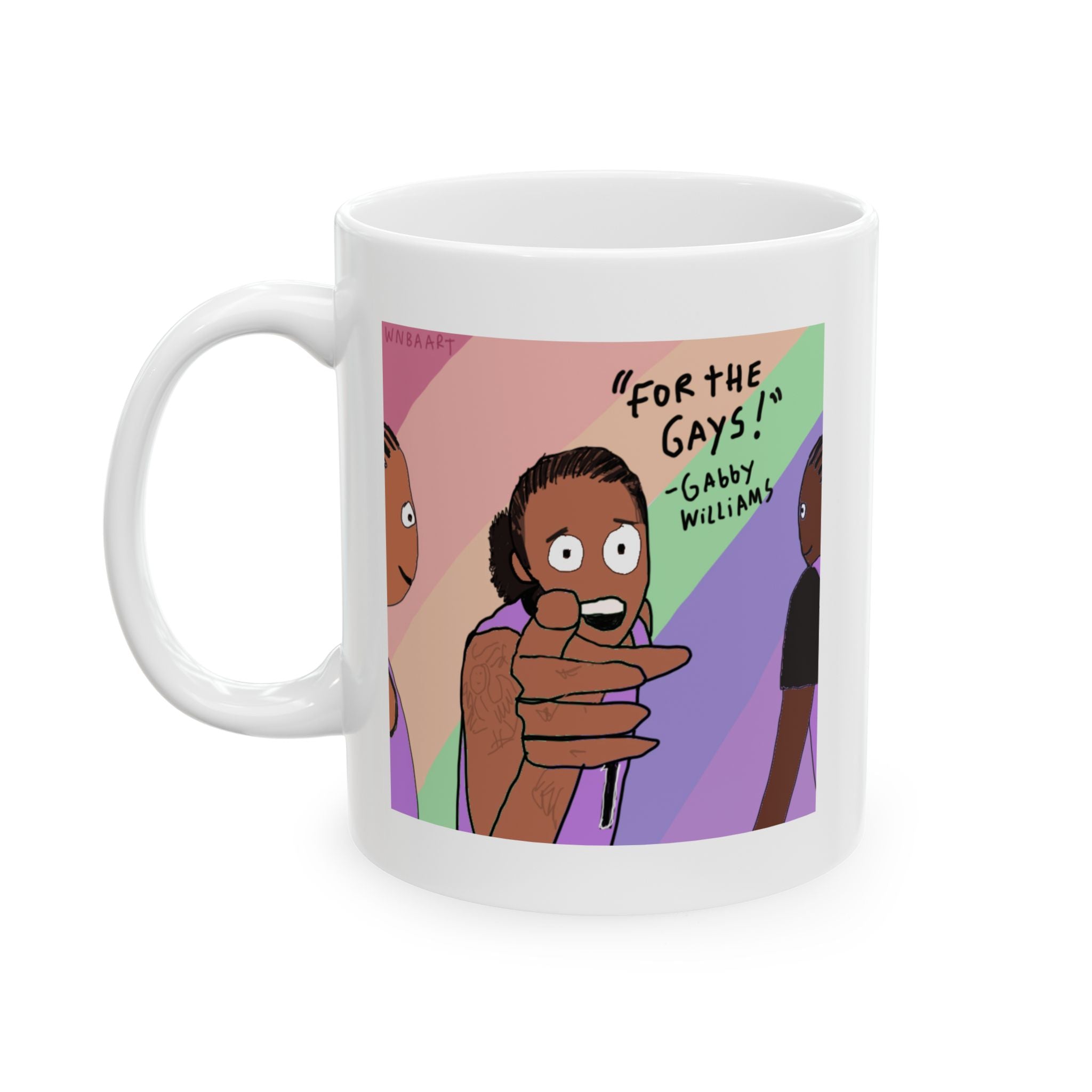 "For the gays!" Ceramic Mug, (11oz, 15oz)
