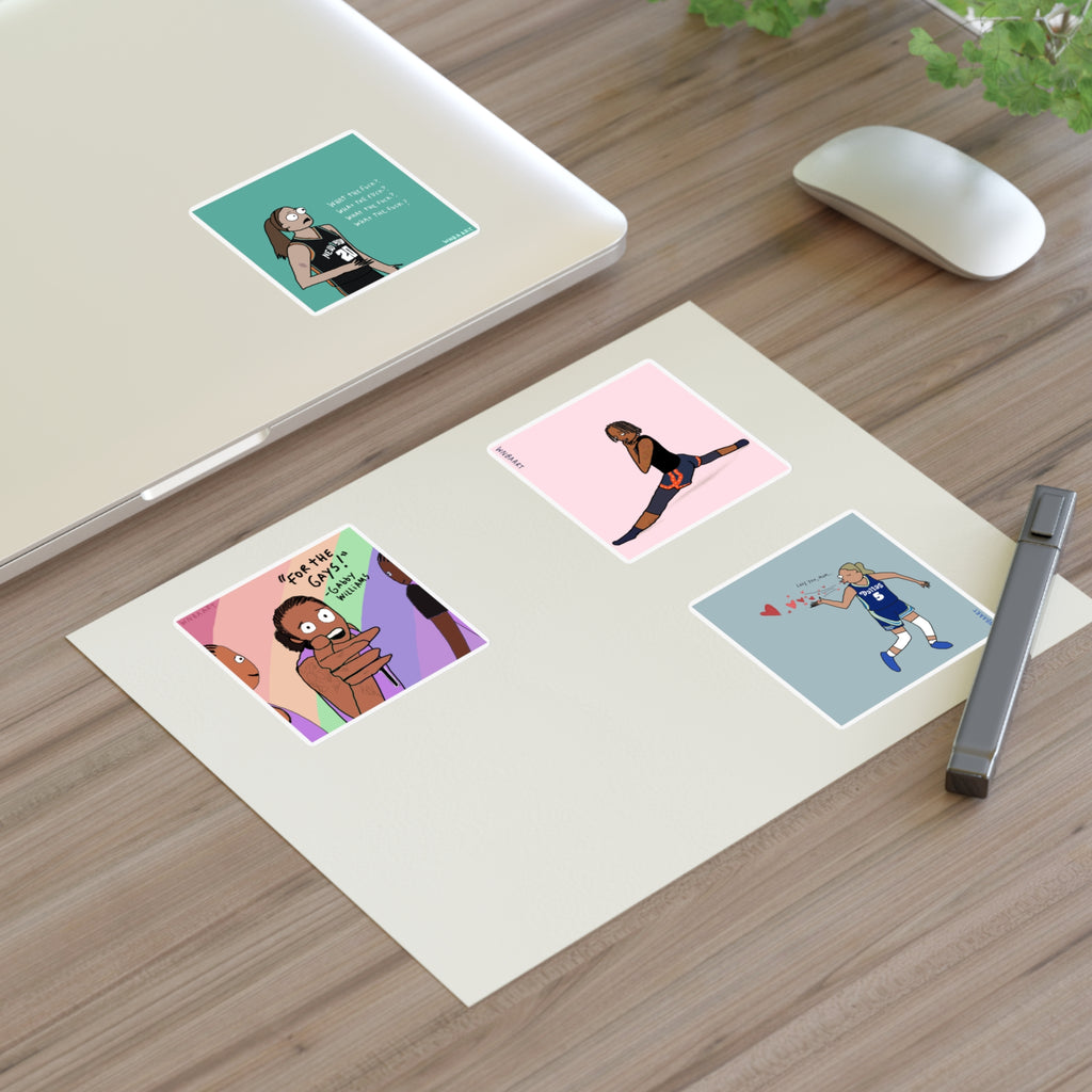 4 Most Popular Designs Sticker Sheet (Stickers 3" x 3" each)