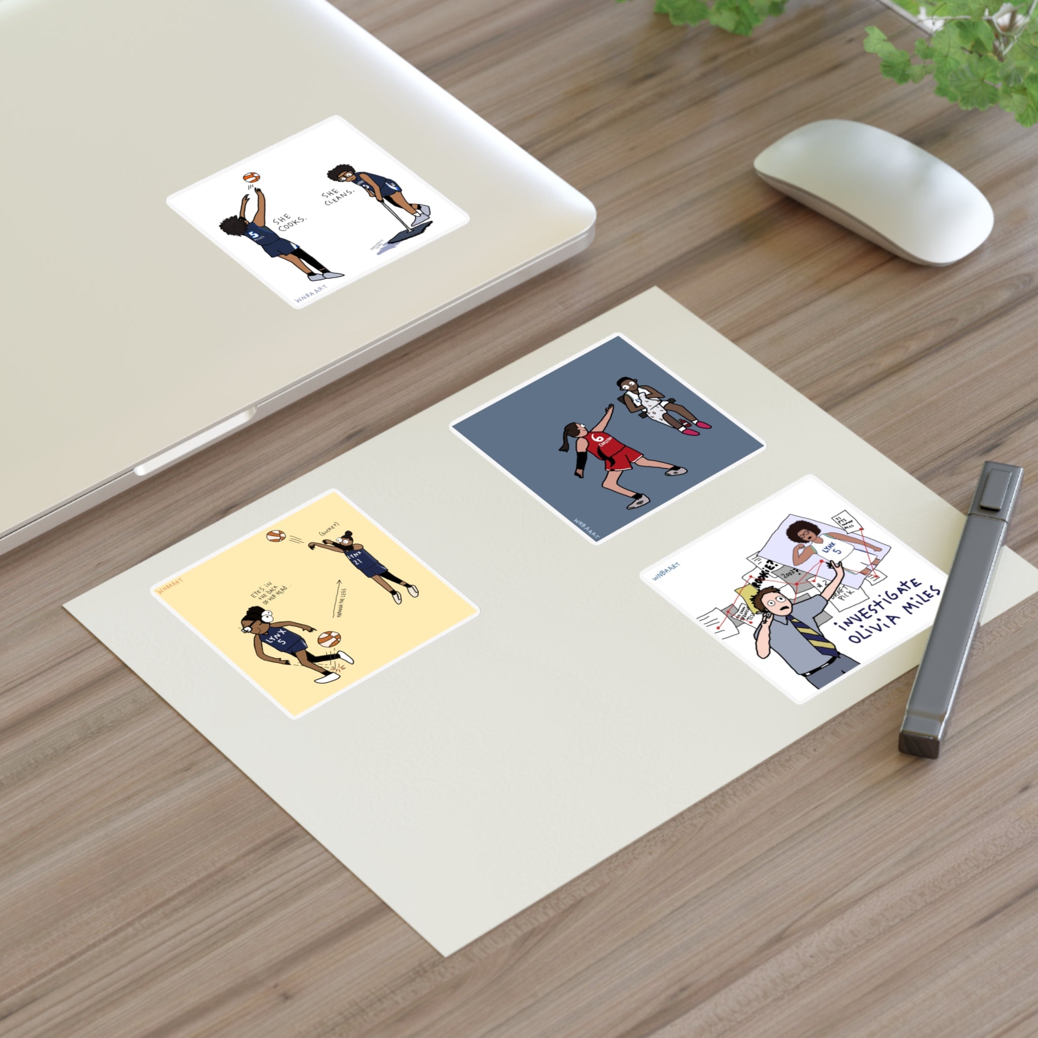 Lynx Sticker Sheet (3 x 3" stickers)