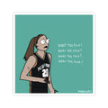 WTF WTF WTF Sticker 3 x 3