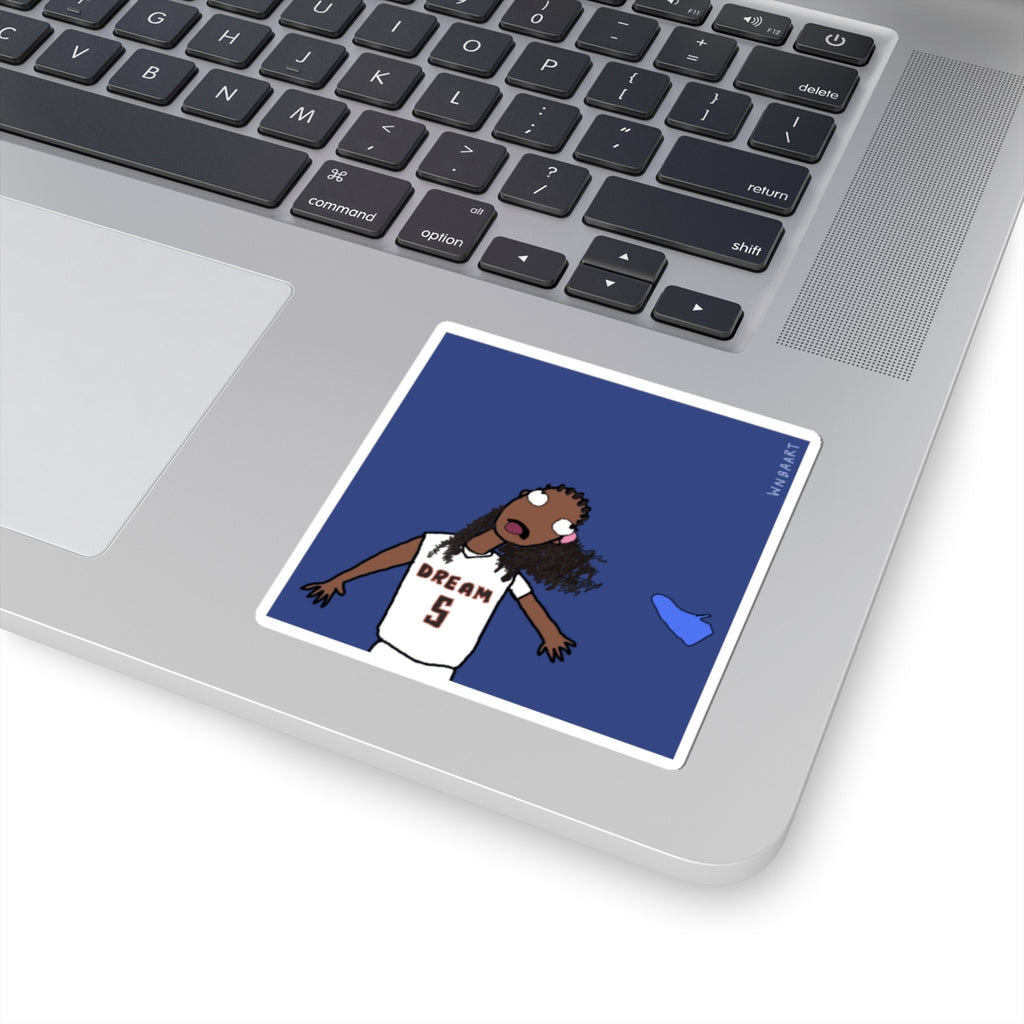 Angel and Shoe Sticker 3x3