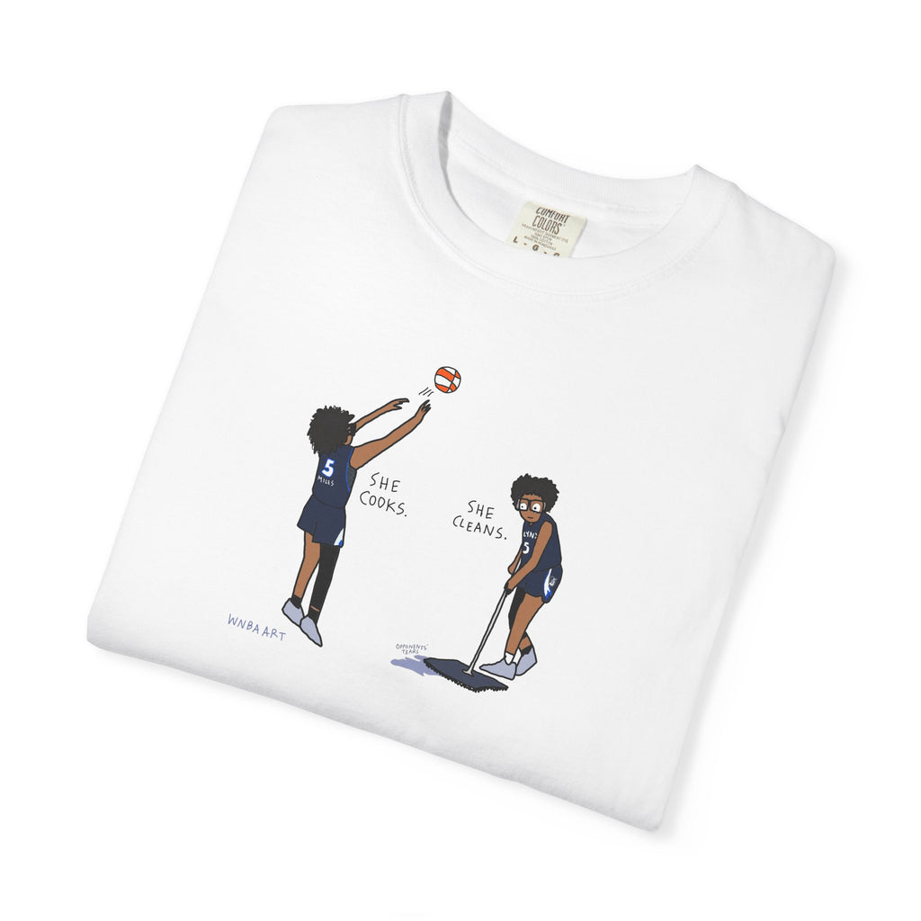 Olivia Miles Cooks and Cleans Unisex Tee
