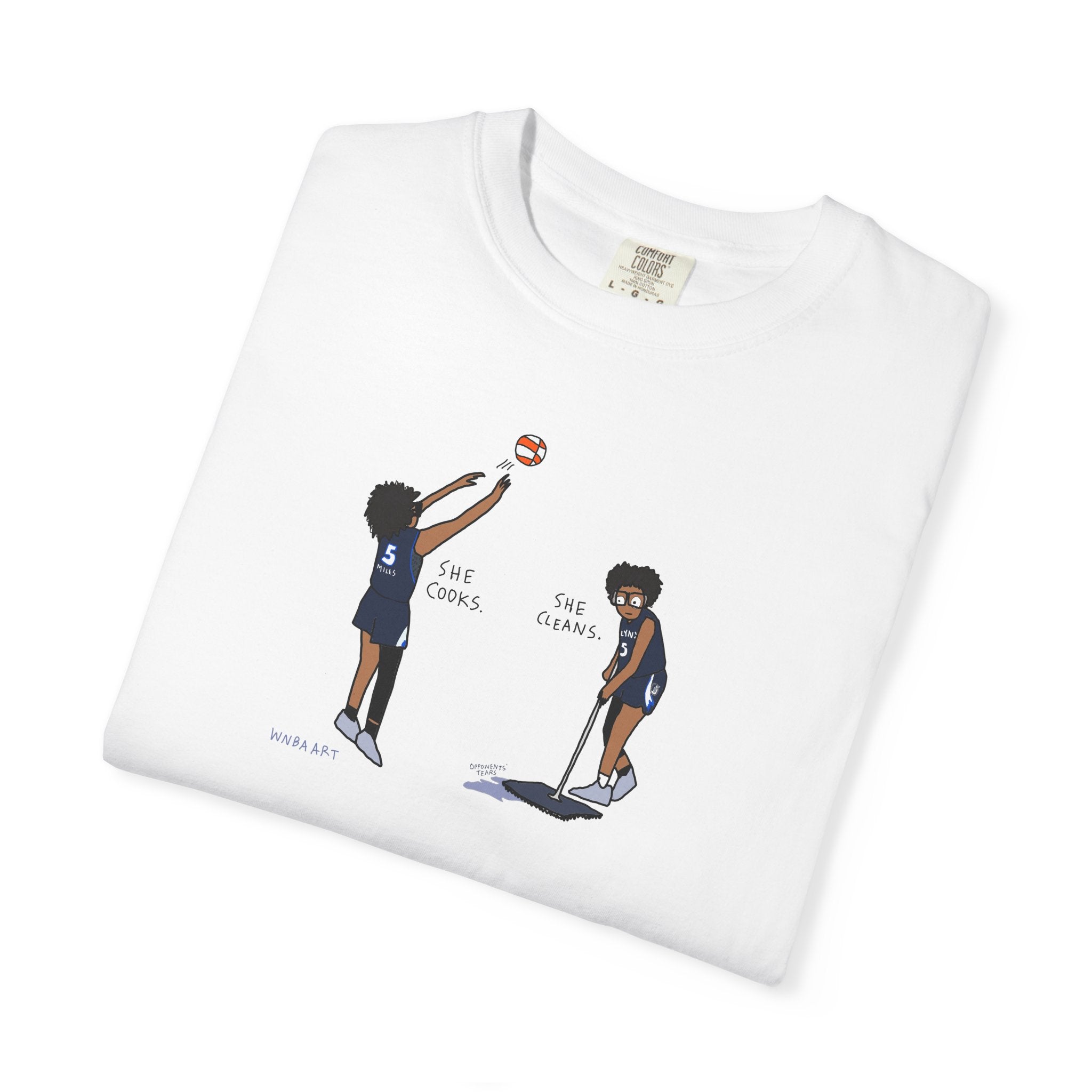 Olivia Miles Cooks and Cleans Unisex Tee