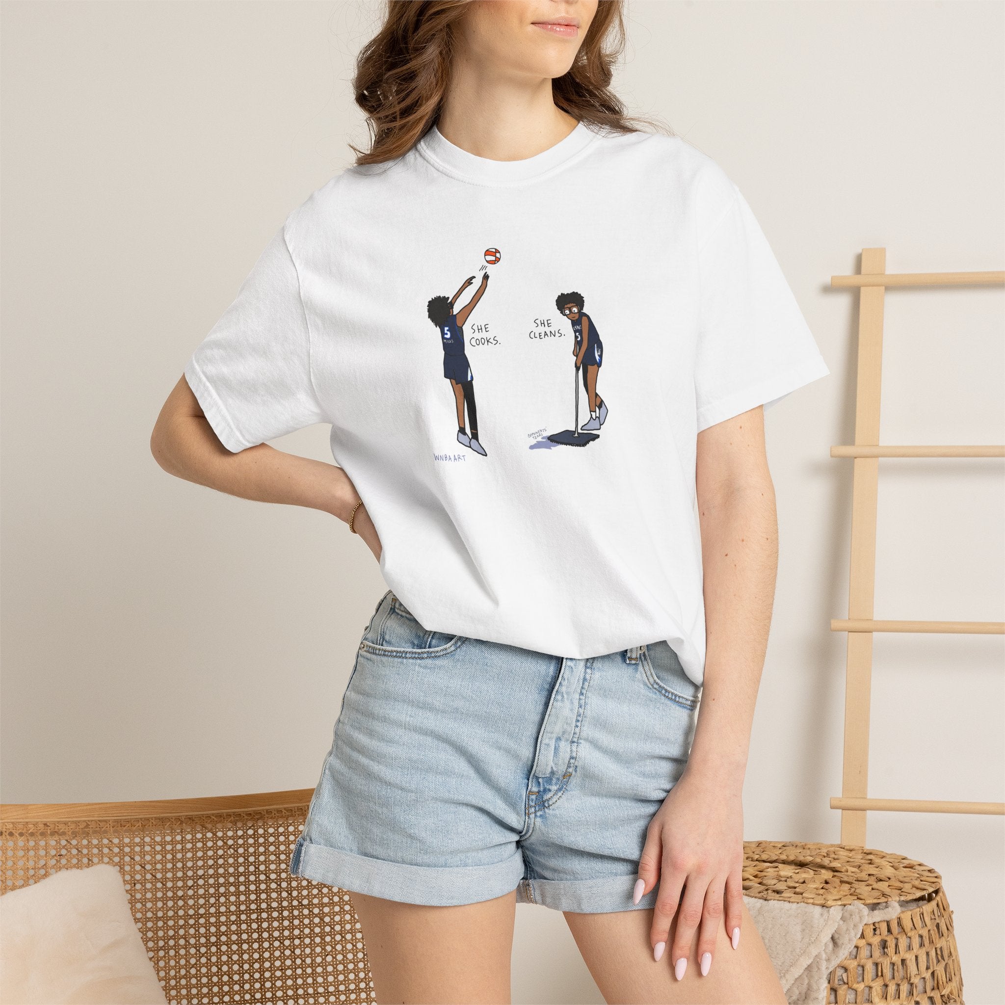 Olivia Miles Cooks and Cleans Unisex Tee