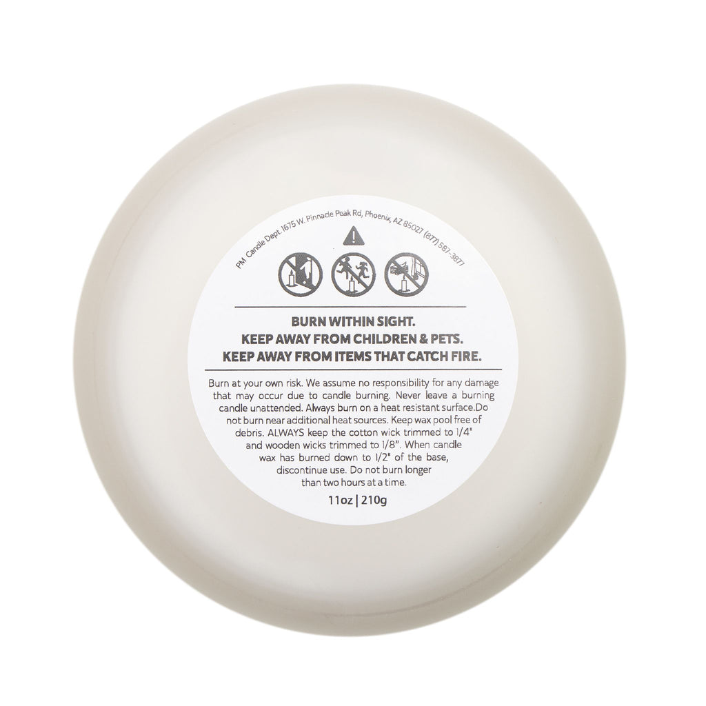 Paige Blows Kiss Frosted Glass Candle, 11oz