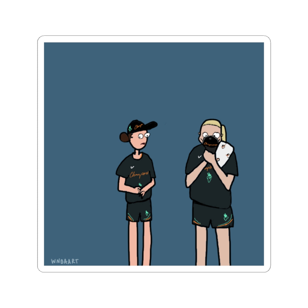 Marine and Pauline Champs Sticker
