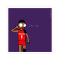 Angel "call me" Sticker