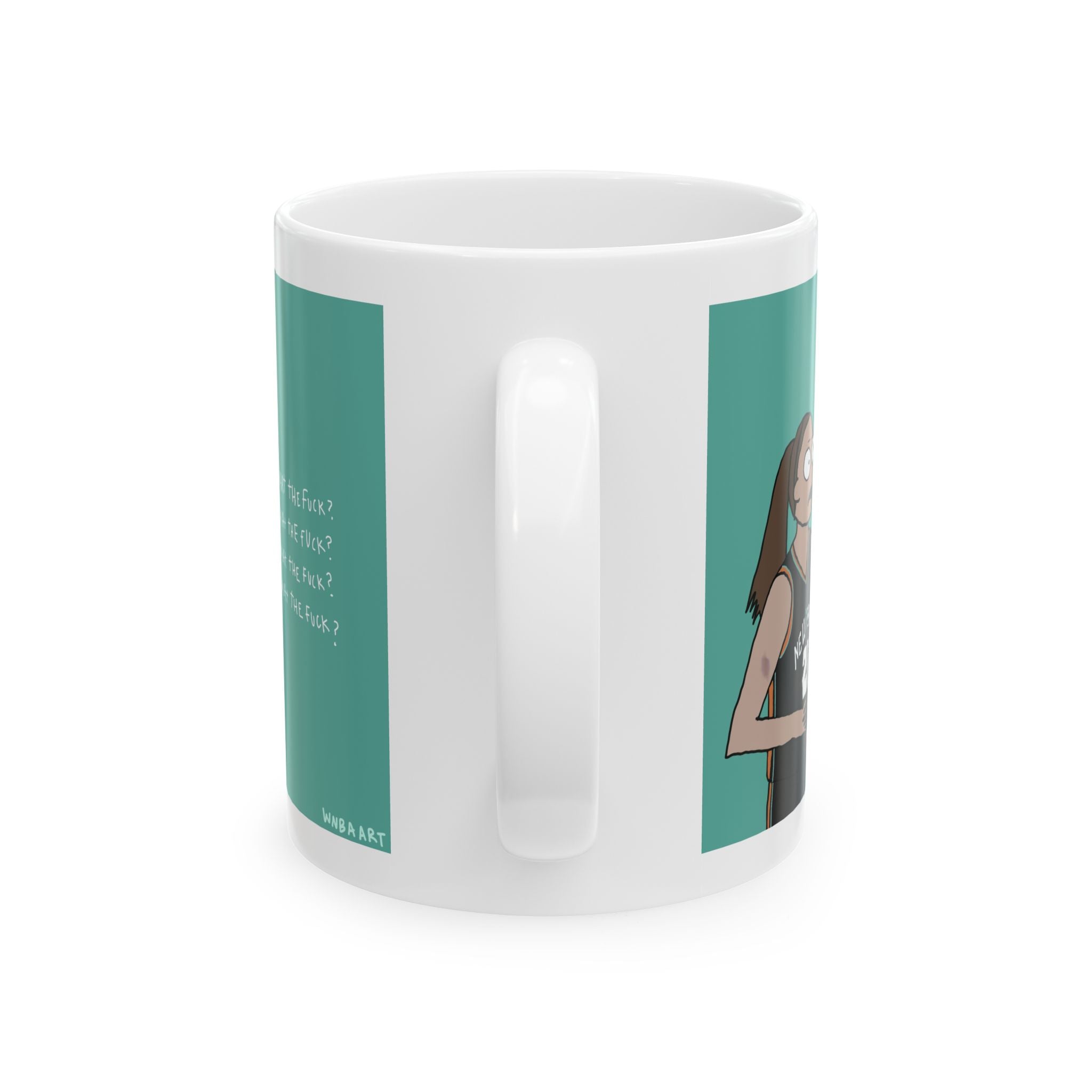 WTF WTF WTF Ceramic Mug, (11oz)