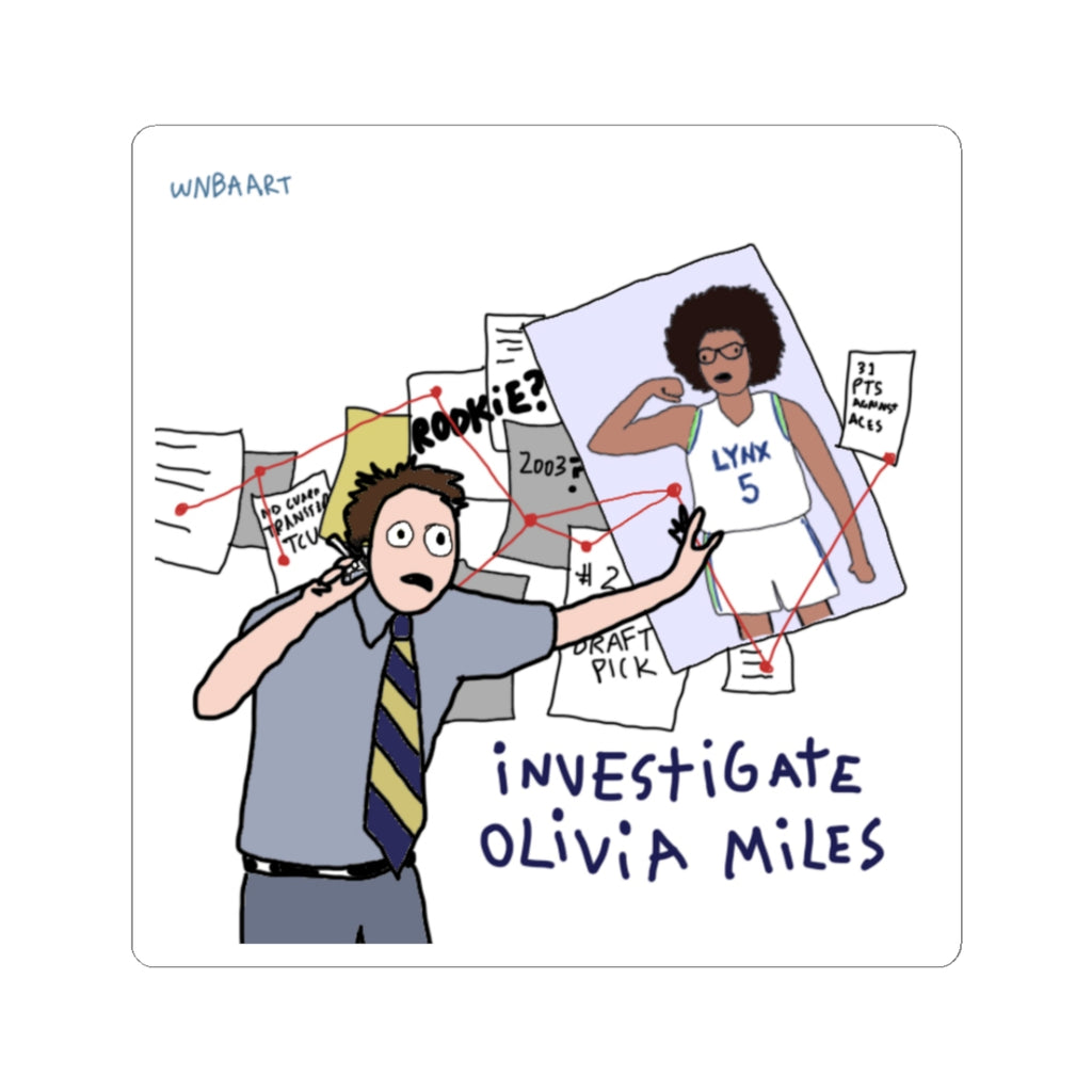 Investigate Olivia Miles Sticker 3 x 3