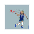 Paige Blows Kiss Sticker 3 x 3