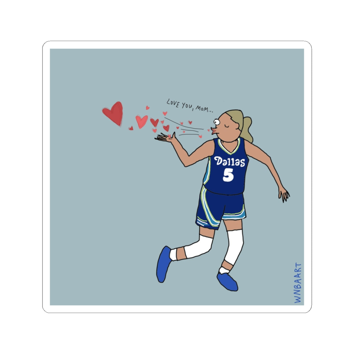 Paige Blows Kiss Sticker 3 x 3