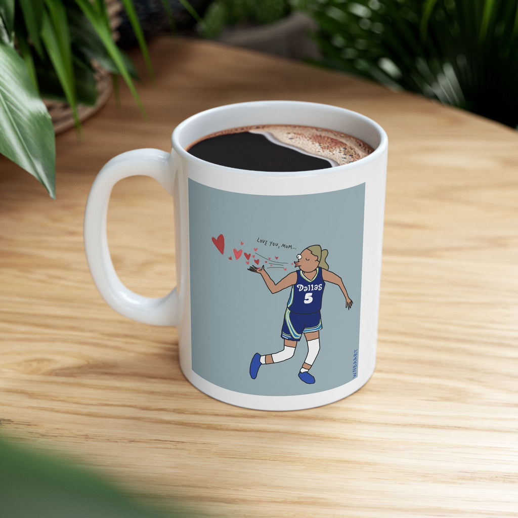 Paige Blows Kiss Ceramic Mug, (11oz)