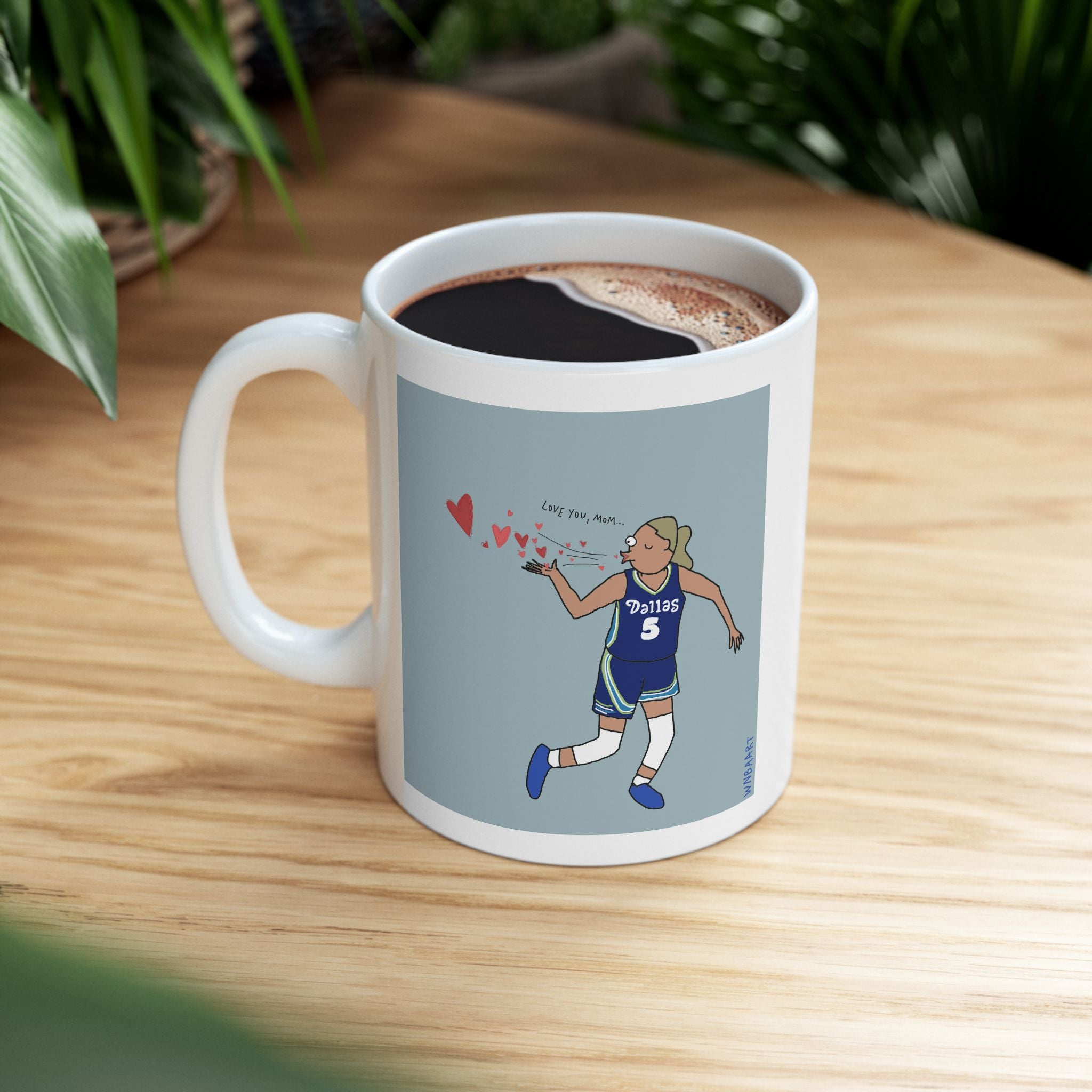 Paige Blows Kiss Ceramic Mug, (11oz)
